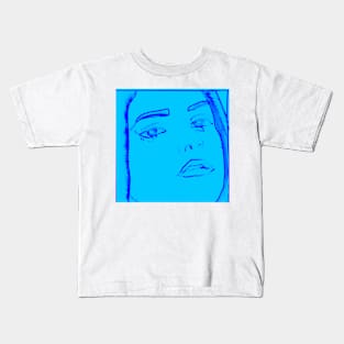 Misty blue Kids T-Shirt